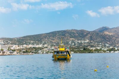 Agios Nikolaos: Semi-Submarine Cruise - Inside the Underwater-Viewing Part: Fish Feeding, Sea Bed Views, and Marine Life