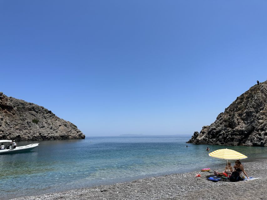 Chania: Menies Beach & Chironisia Bay Cruise with Snorkeling - Snorkeling reality check: gear, fish, and hearing the guide