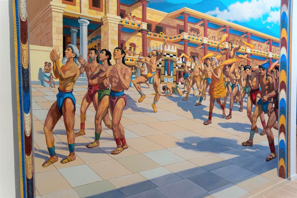Chania: Minoan's World 9D Experience - 3D Museum Photo Stops: Staged Minoan Scenes Made for Your Phone Camera