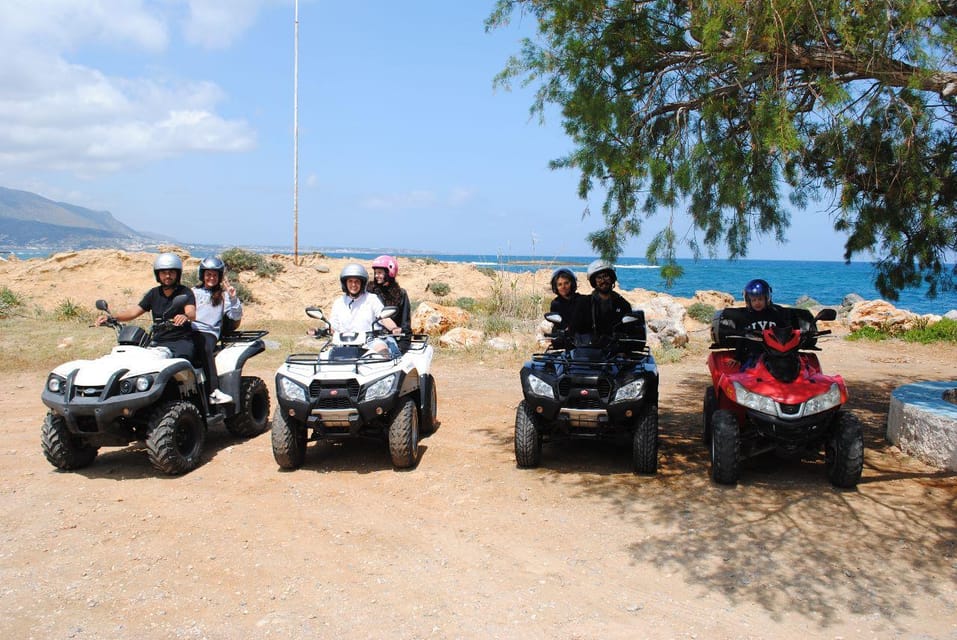 Crete: Off-Road Quad Safari Evening Tour with Hotel Transfer - Vrachasi dirt roads and the St. George Selinari Monastery pause