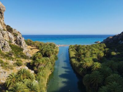 Crete: Preveli Tropical Beach and Palm Forest - From pickup in north Crete to Skaleta breaks: the ride plan