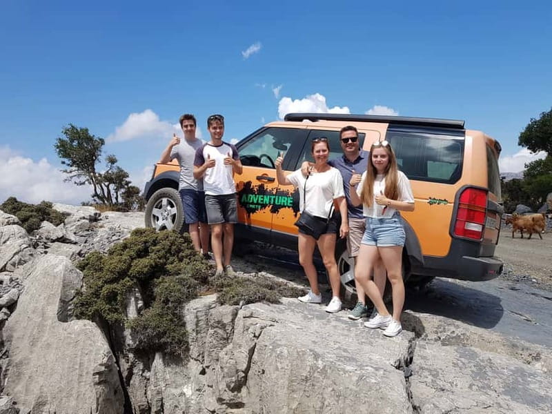 Crete:Zeus & Lassithi Plateau, OliveTasting, Kritza, Pottery - Entering the Dikti Mountains in an air-conditioned Land Rover