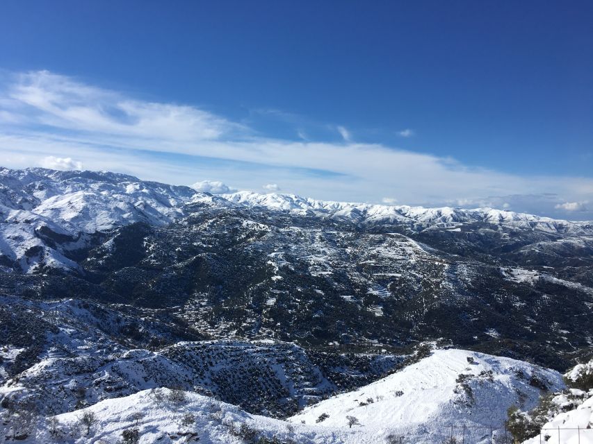From Chania: White Mountains Land Rover Safari - Lunch in a typical tavern: the food and the mountain story