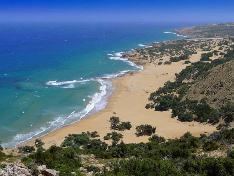 From Herakleion: Day Trip to Preveli Beach and Kourtaliotiko - Arriving at Preveli Beach around 10:45: the beach payoff