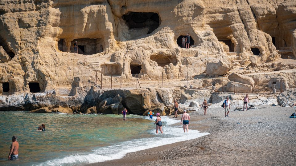 From Heraklion: Day Trip to Matala Hippie Beach and Caves - Arriving in Matala: how the timing sets up your day