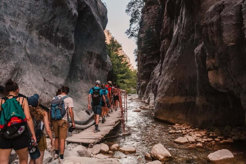 From Heraklion,Agia Pelagia,Malia: Samaria Gorge Guided Trip - The gorge hike: rocky steps, river paths, and your guide’s safety net