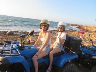 From Hersonissos/Malia: Guided Sunset Quad Safari - Entering the Off-Road: What the Ride Feels Like on Rough Ground