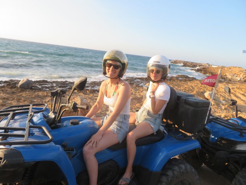 From Hersonissos/Malia: Guided Sunset Quad Safari - Entering the Off-Road: What the Ride Feels Like on Rough Ground