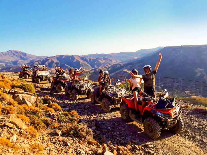 From Rethymno: Half-Day Quad Bike Safari - Kafeneion break by Lake Potami: coffee, quiet, and a breather