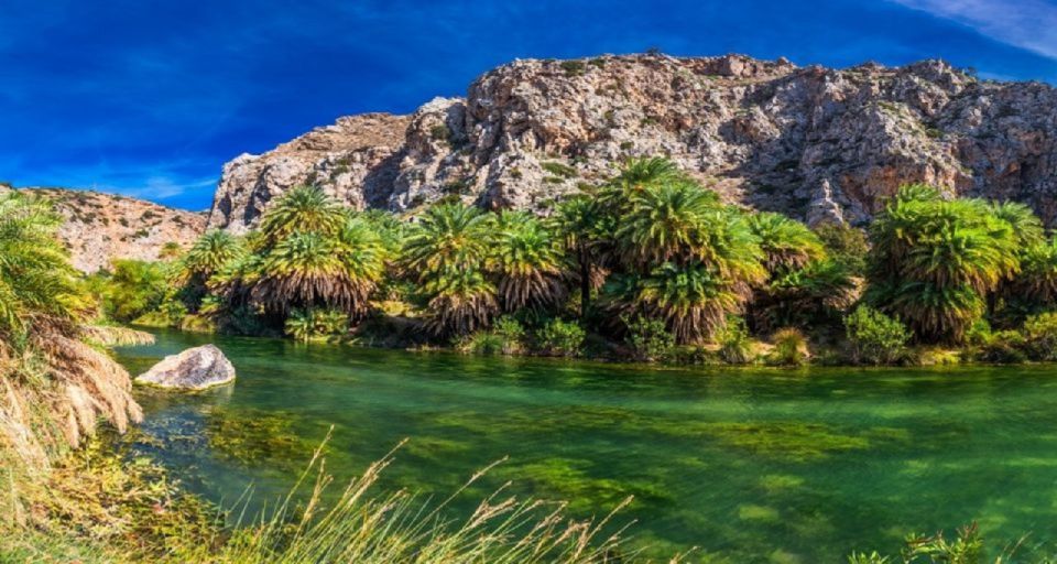 From Rethymno: Preveli Palm Beach and Kourtaliotiko Day Trip - Swimming and walking at Preveli: palms, water, and quiet moments