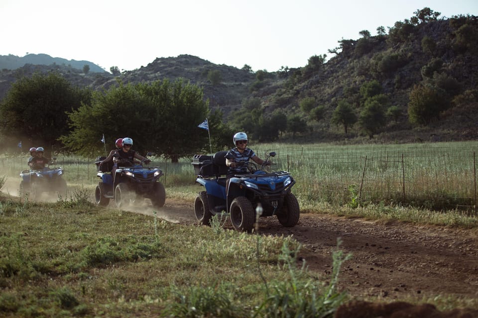 Georgioupolis Quad ATV Safari - The café break: good for a breather, but plan for schedule swings