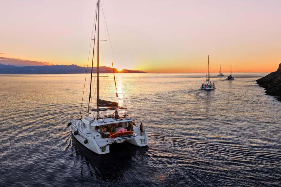 Heraklion: Dia Island Catamaran Cruise with Dinner and Wine - The Heraklion leg: snacks, safety, and time to get settled
