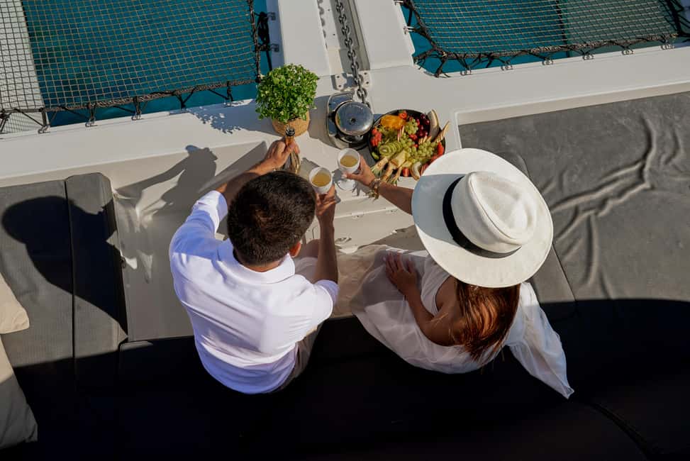 Heraklion: Dia Island Catamaran Cruise with Dinner and Wine - Getting on board: comfort, crew energy, and the welcome you start with