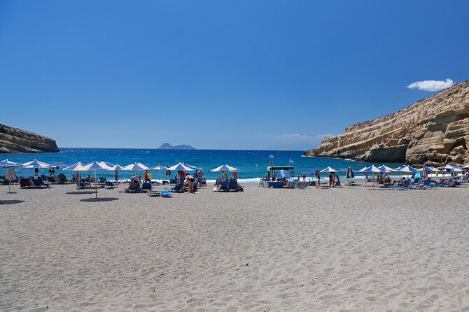 Heraklion: Matala Beach, Hippie Caves & Odigitria Monastery - Matala Village: Beach Time With Real Character