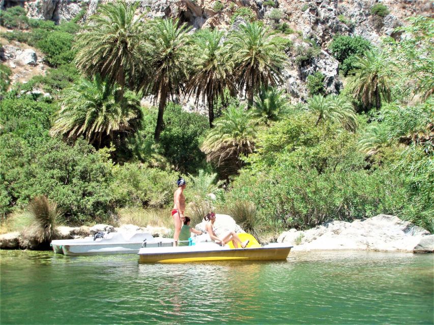 Heraklion: Preveli By Boat, Damnoni & Kourtaliotiko Springs - A possible bonus: Rethymno town time on some schedules