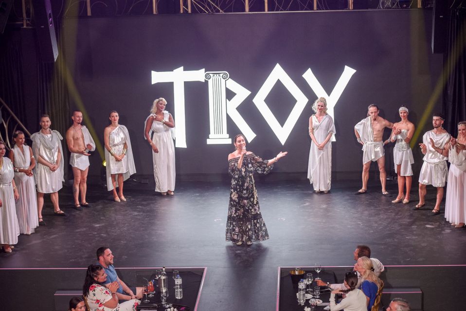 Hersonissos: Troy Dinner-Show Theatre Experience Tickets - Key things to know before you go