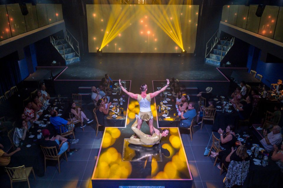 Hersonissos: Troy Dinner-Show Theatre Experience Tickets - The Performance: Acrobatics, Singing, Dancing, and Audience Role-Play