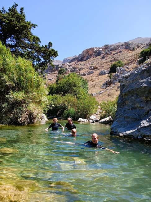Kourtaliotiko Gorge: Guided River Adventure Trek with Lunch - Gardens and olive grove walking: the ending that feels Crete-specific