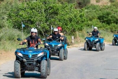 Quad ATV Safari from Georgioupolis Area - Meeting Point to Helmet On: License Check and Practice Time