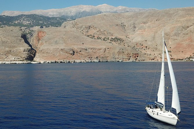 Sailing trip to the Top Coasts of Crete, Daily/Multi-day - Sweet Water Beach (Glyka Nera): Snorkel-Friendly Swim Time