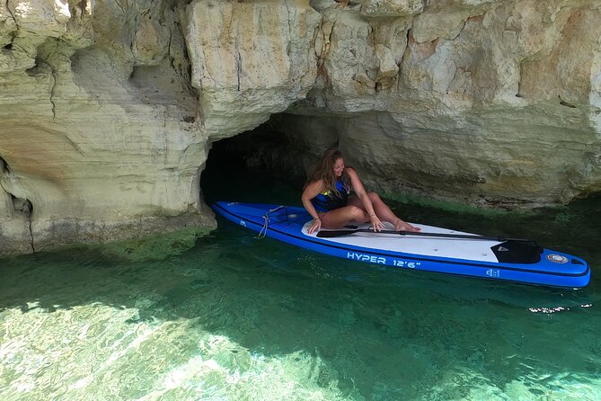 Stand -Up Paddleboard and Multi-Surprise Elements Tour in Crete - Stop 1 Marathi Beach: learning balance, then getting moving